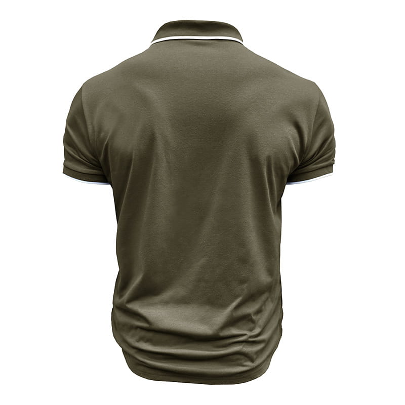 European And American Style Men’s Clothing Short Sleeve Lapel Jacquard
