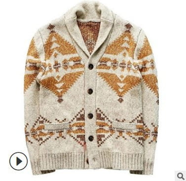 European And American Fashion Brocade Sweater Long Sleeve Plus Size Knitwear Coat Top