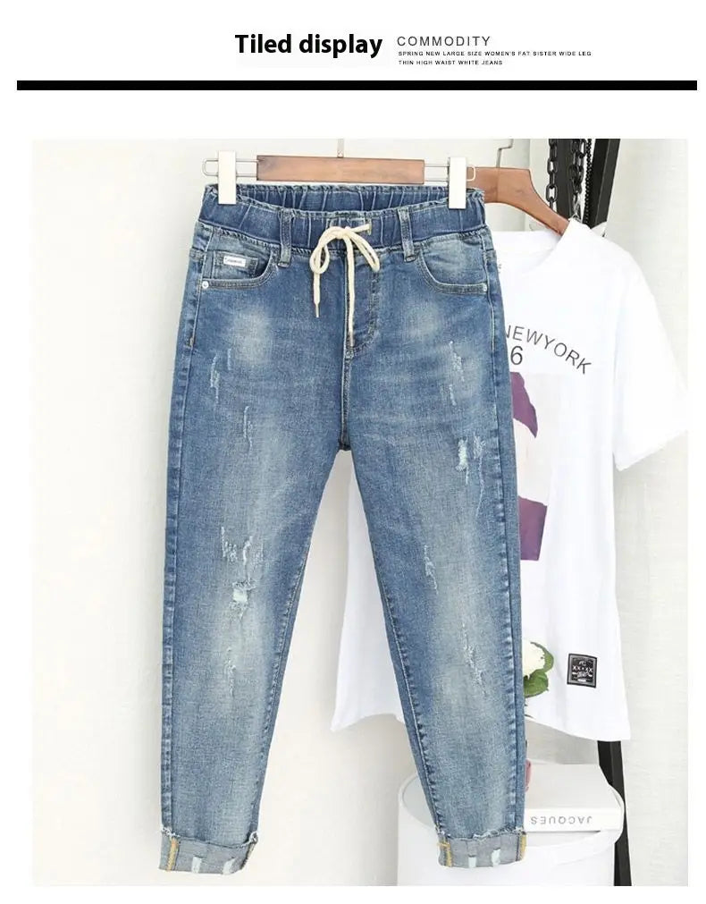 Oversized Jeans Women’s Loose High Waist Harem Pants