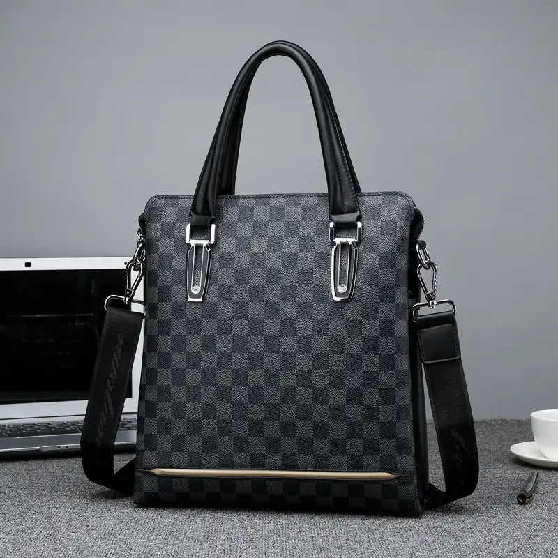 Geometric Leather: High-End Fashion Online