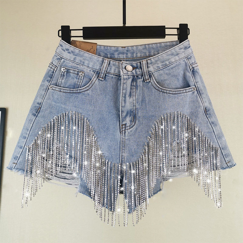 Beaded Azure Luxury Clothing For Women High End Fashion Online - Light blue / S