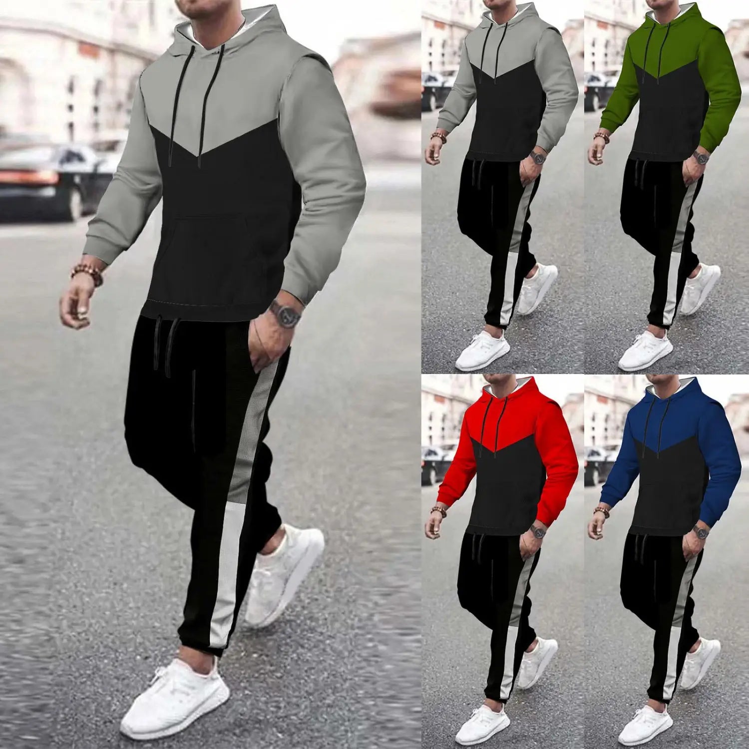 Men’s Casual Loose-fitting Hoodie Sweater