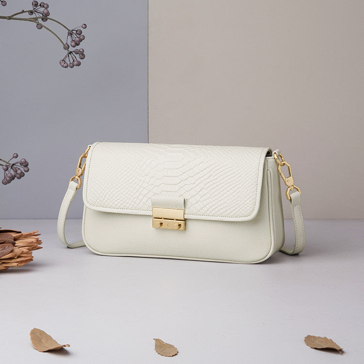 Beige Leather Crossbody Bag High End Fashion Online - Beige