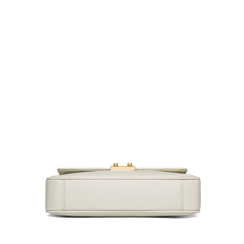 Beige Leather Crossbody Bag High End Fashion Online - Beige