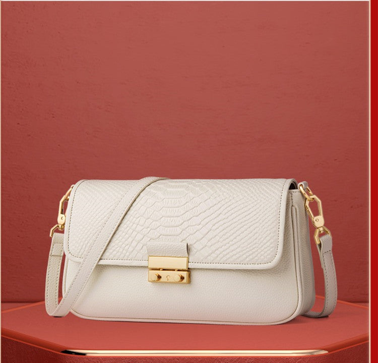 Beige Leather Crossbody Bag High End Fashion Online - Beige