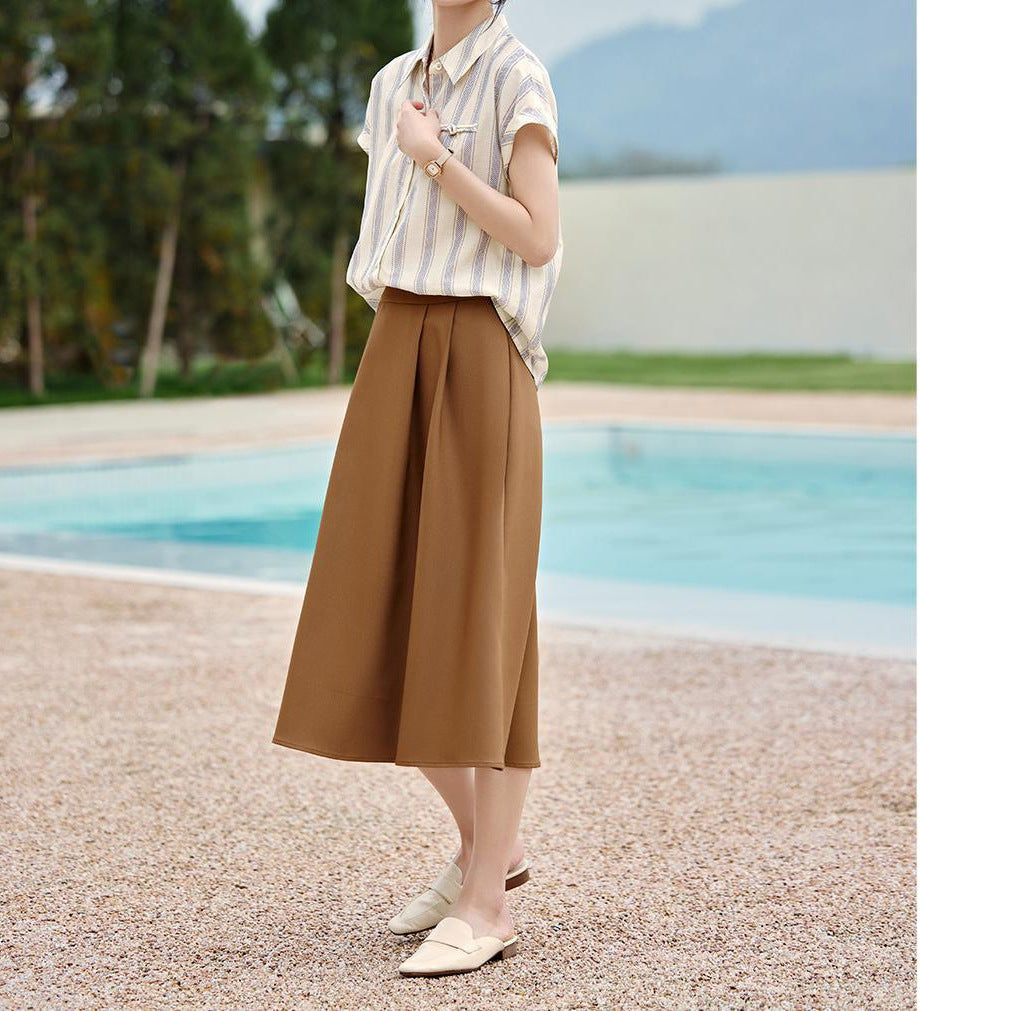 Women’s Striped Shirt With Raglan Sleeves