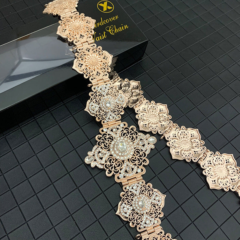 Belt Ladies Wedding Decorative Jewelry Cutout - Rose gold