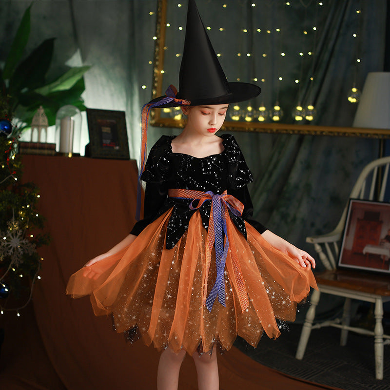 Halloween Children’s Clothing Girls’ Dress - No Lighting Chain For Free / 110cm
