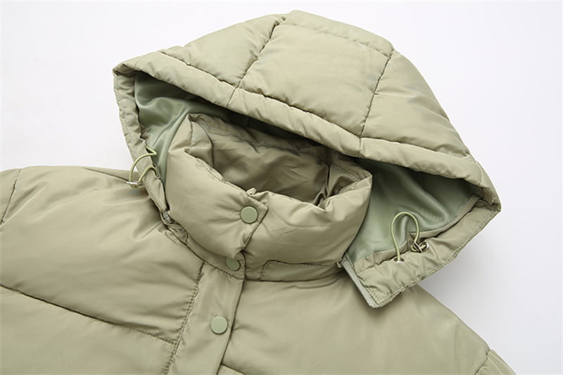 Pure Color Cotton Bread Coat Casual Loose Jacket