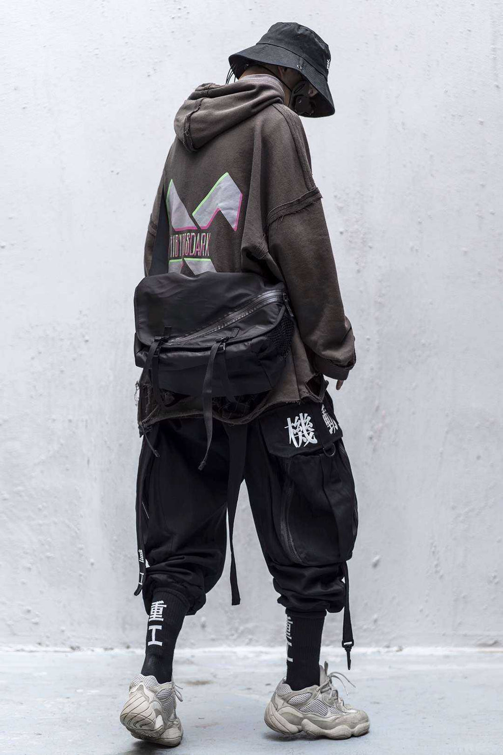Head Functional Wind Tooling Casual Hip-Hop Nine-Point Pants