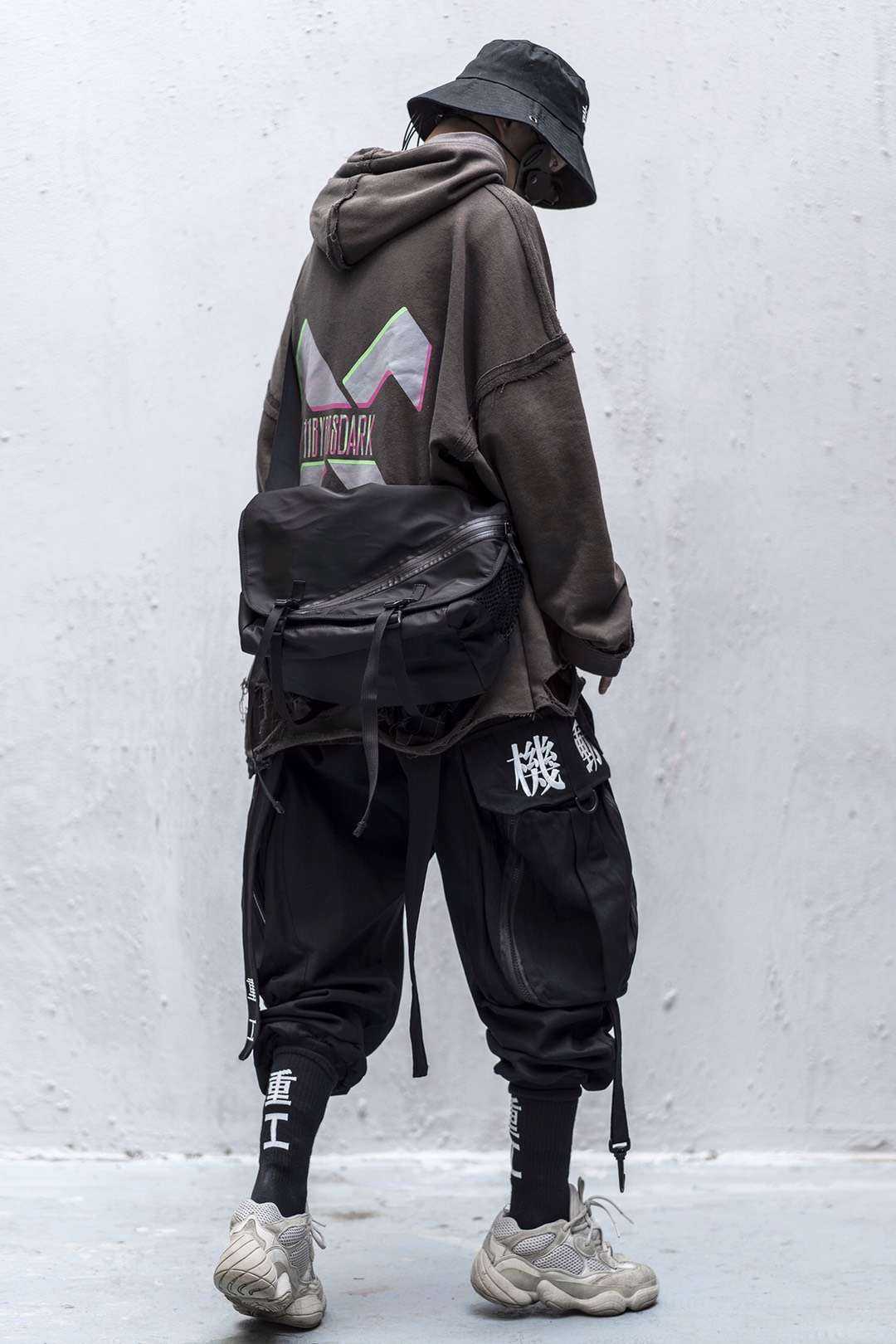 Head Functional Wind Tooling Casual Hip-Hop Nine-Point Pants