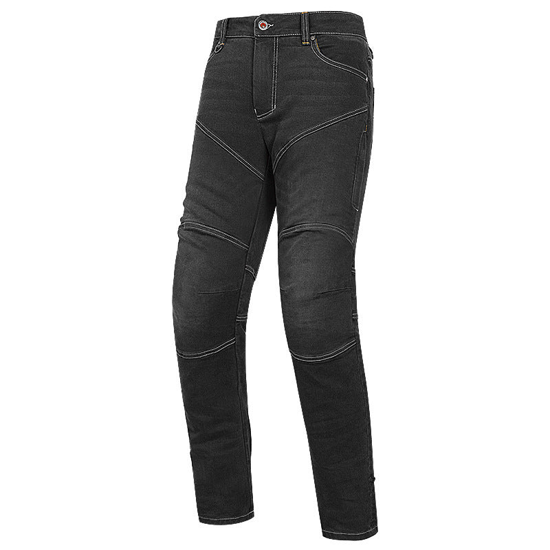 Motorcycle Jeans Retro Motorcycle Riding Anti-fall Protective Gear - Denim Black / M