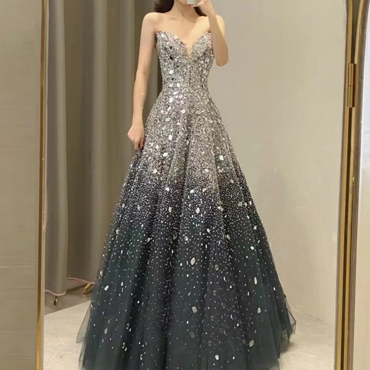 Blue Heavy Industry Wedding Evening Dress - Dark Blue / S