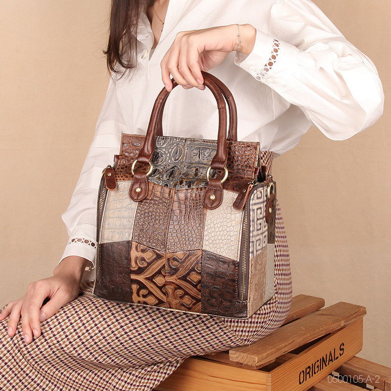 Bohemian Brown Leather Tablet Bag Luxury Clothing Find High-End Fashion Online