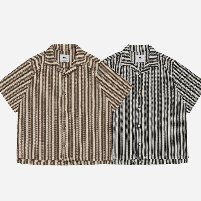 Shirt Men’s Loose Short Sleeve Jacket