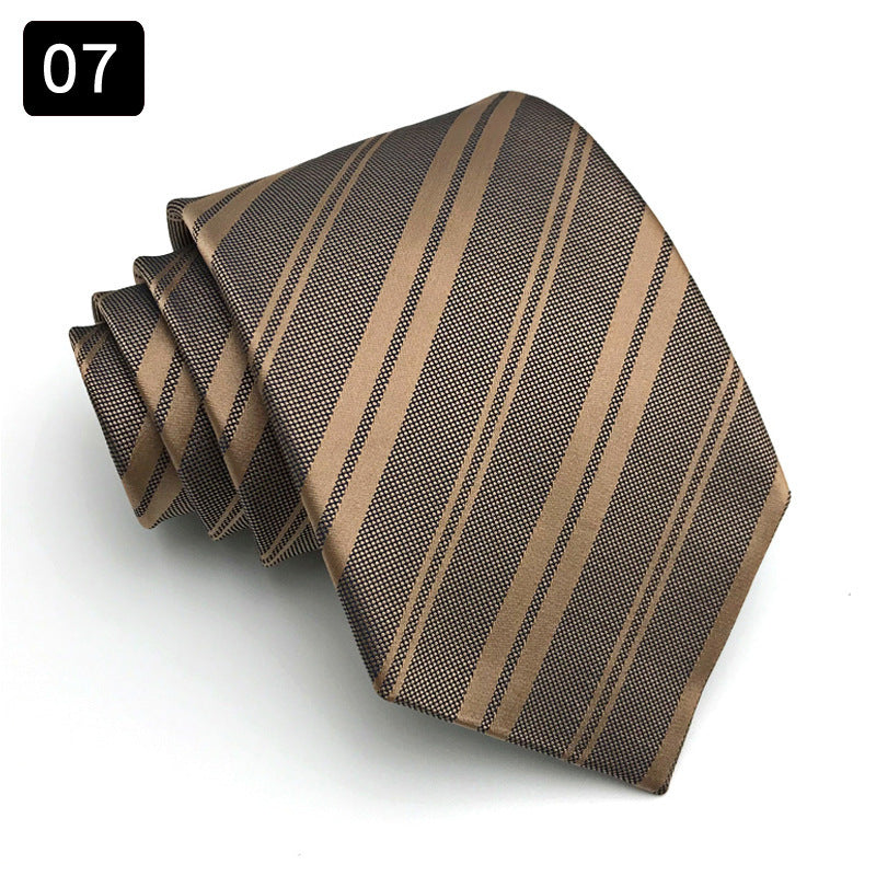 Tie Men’s Formal Wear Business Stripes Business Shirt - 07style