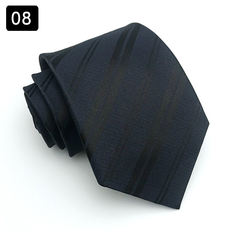 Tie Men’s Formal Wear Business Stripes Business Shirt - 08style
