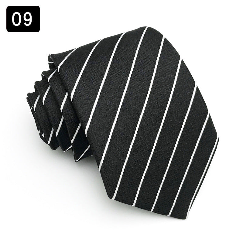 Tie Men’s Formal Wear Business Stripes Business Shirt - 09style