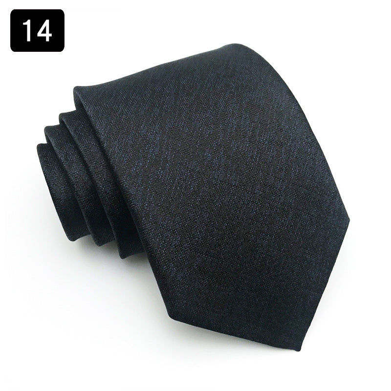 Tie Men’s Formal Wear Business Stripes Business Shirt - 14style
