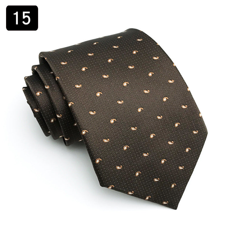 Tie Men’s Formal Wear Business Stripes Business Shirt - 15style