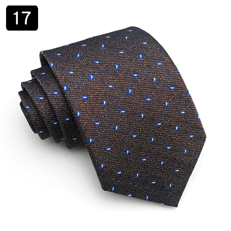 Tie Men’s Formal Wear Business Stripes Business Shirt - 17style