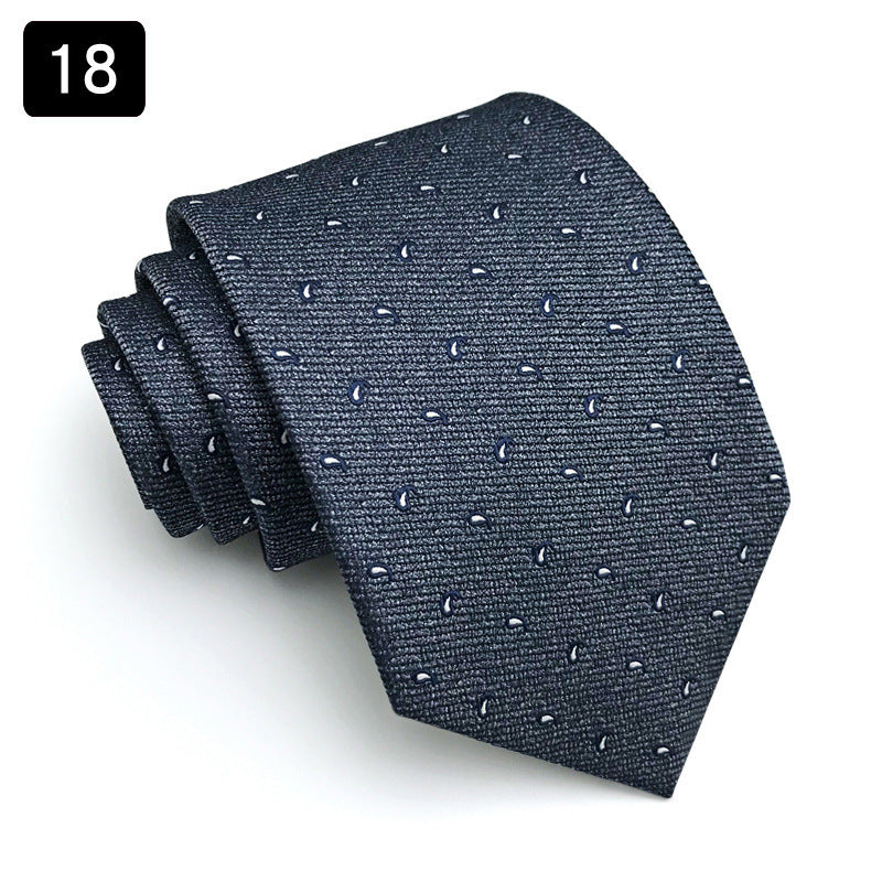 Tie Men’s Formal Wear Business Stripes Business Shirt - 18style