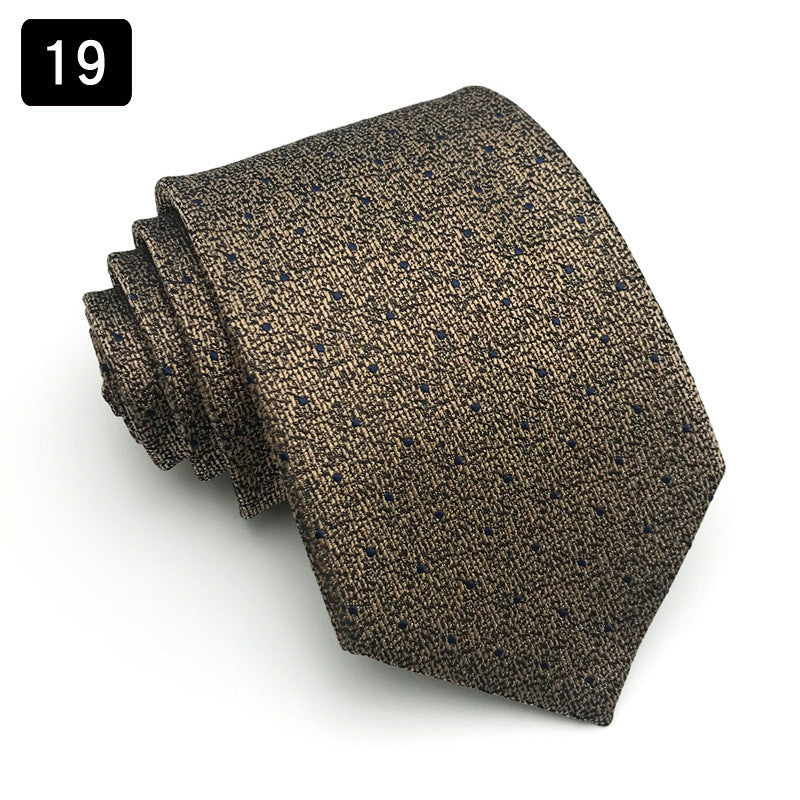 Tie Men’s Formal Wear Business Stripes Business Shirt - 19style