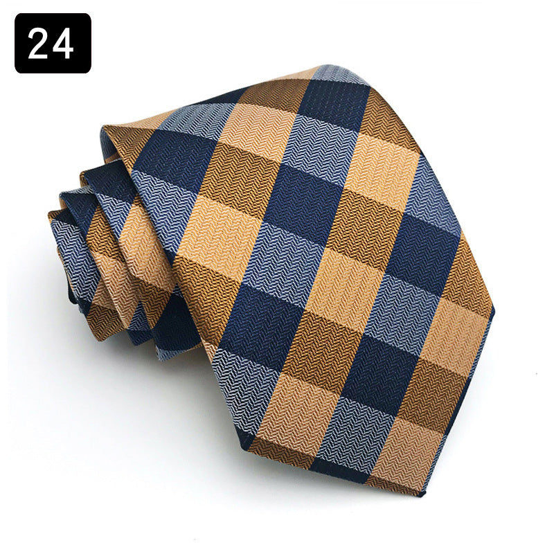 Tie Men’s Formal Wear Business Stripes Business Shirt - 24style