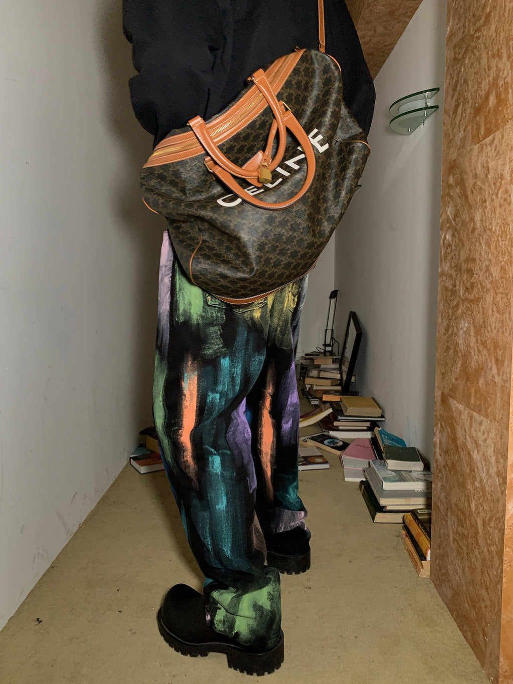 Hand-painted Casual Loose-fitting Jeans