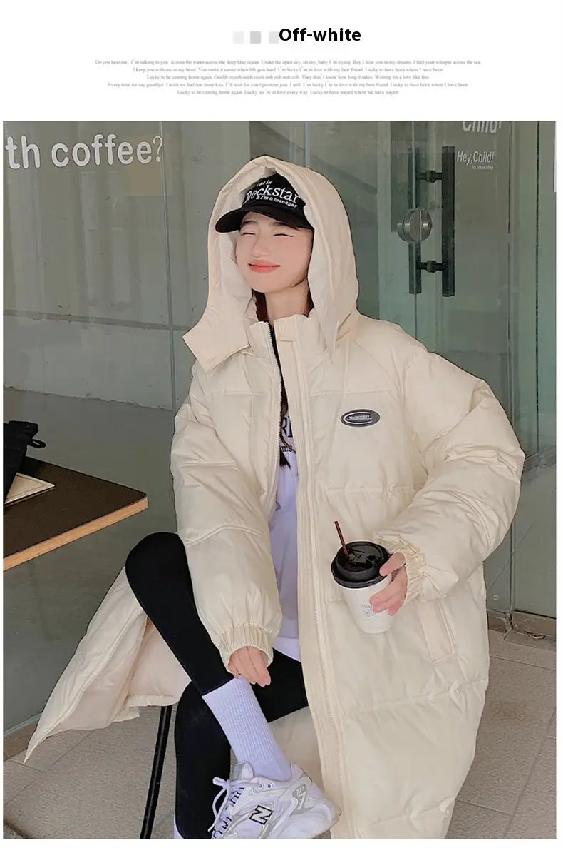 Women’s Mid-length Loose Overknee Thickened Cotton Padded Coat
