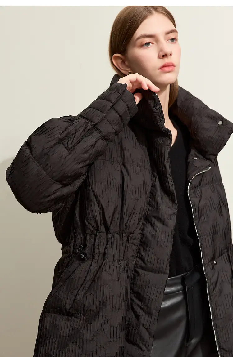 Black Technology Graphene Down Jacket Women’s Stand Collar