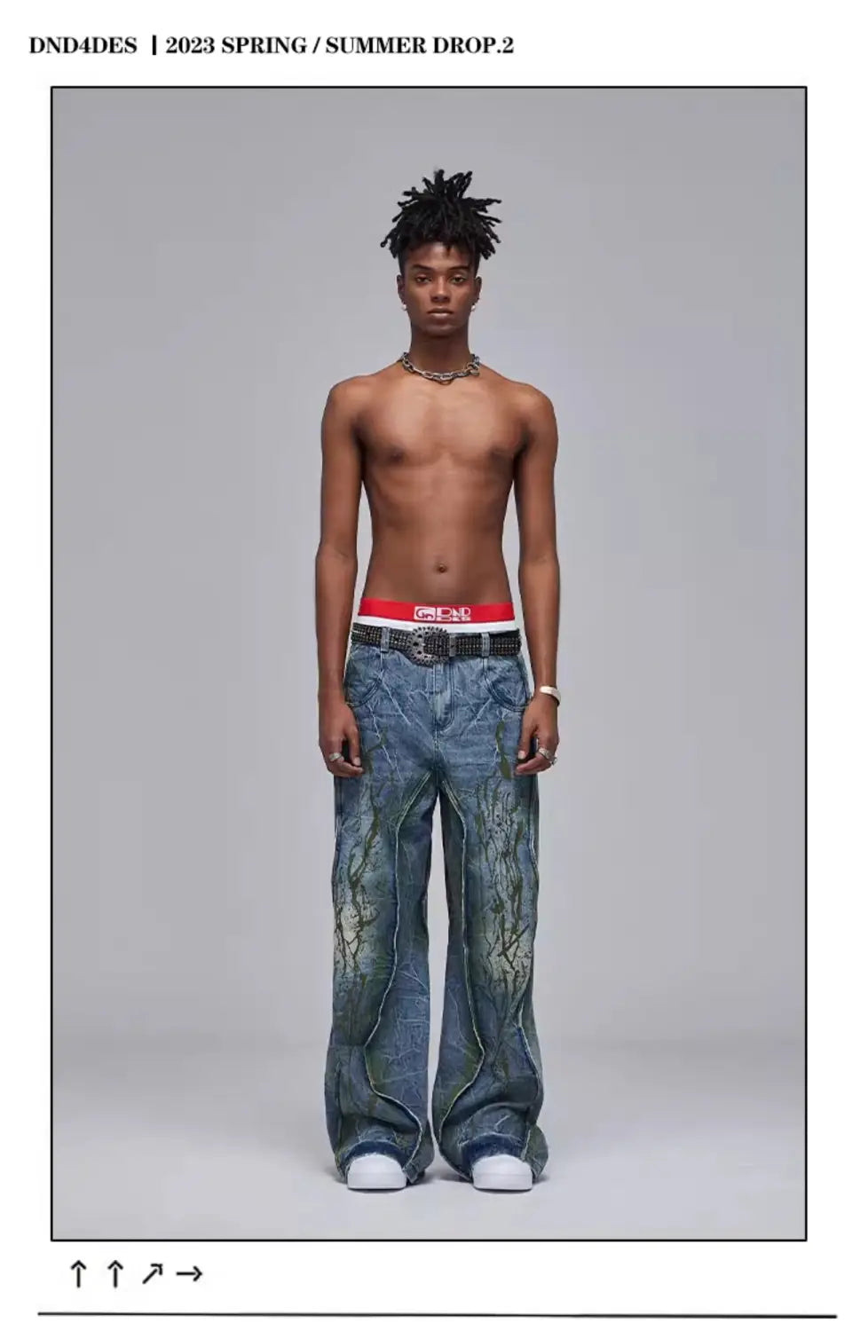 American Street Dirtyfit Heavy Industry Washed Distressed Wide Leg Jeans Design Sense