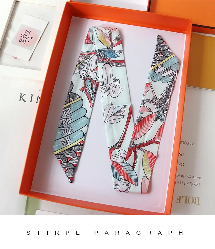 Ribbon Thin Narrow Bag Handle Scarves Decoration
