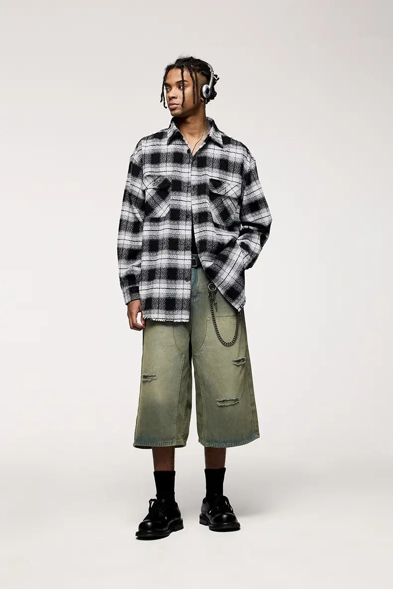 American Plaid Workwear Shirt Coat Shirt