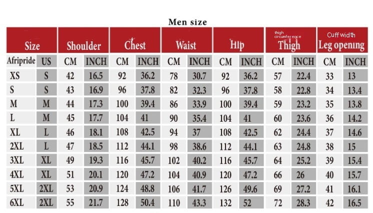 African National Pure Color Cotton Men’s Leisure Suit Top Pants
