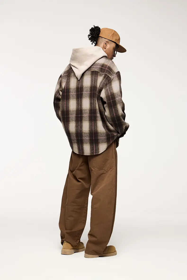 Japanese-style Retro Suede Workwear Shirt Coat