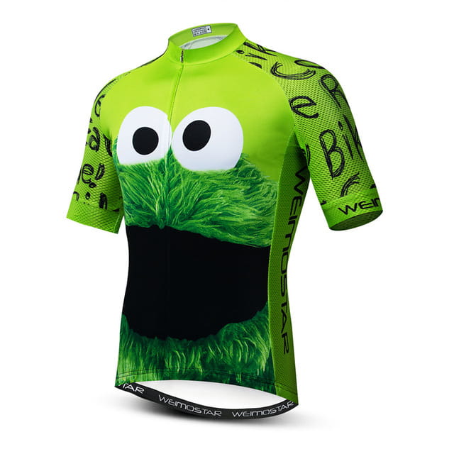 Green bicycle shirt