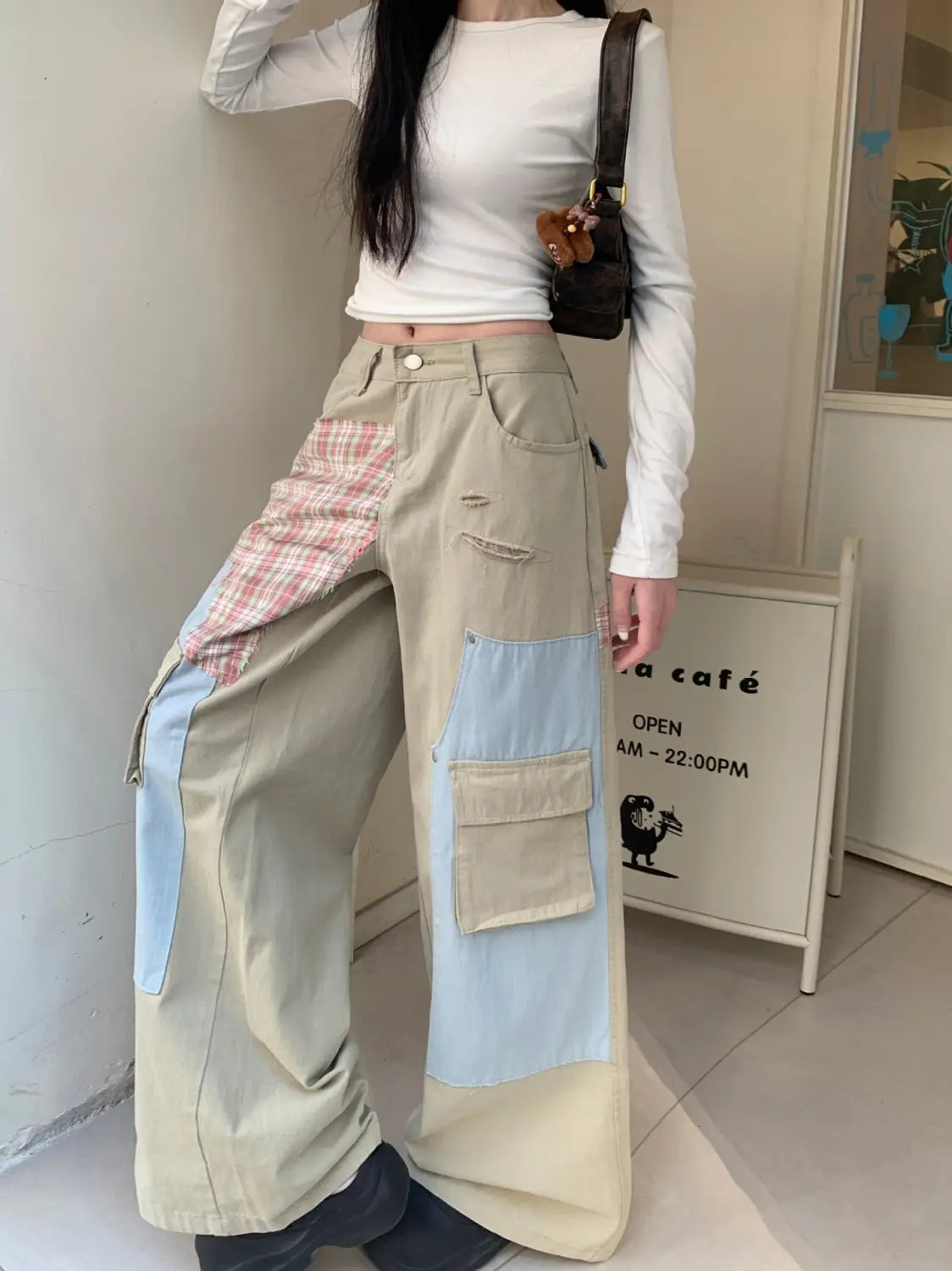 Straight Loose Wide Leg Draping Long Pants