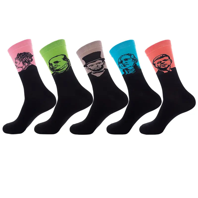 Men’s And Women’s Fashion Animal Jacquard Socks