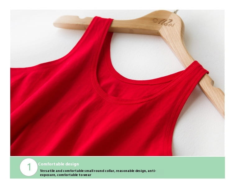 Cotton Middle-aged And Elderly Women’s I-shaped Vest