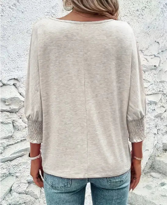 Elegant Women’s Lavender Mid Sleeve T-shirt