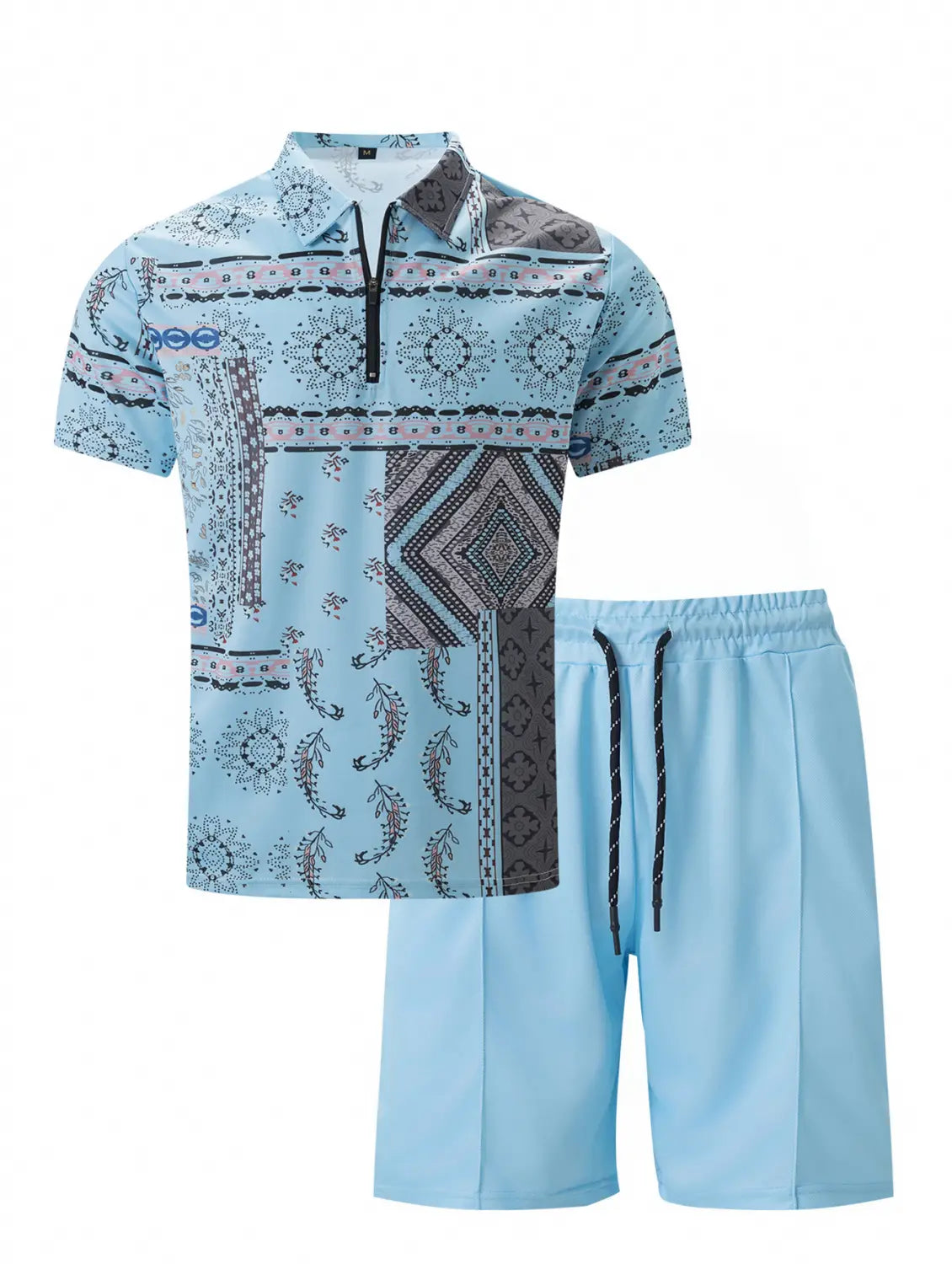 Short-sleeved Shorts Two-piece Sports And Leisure Men’s Suit
