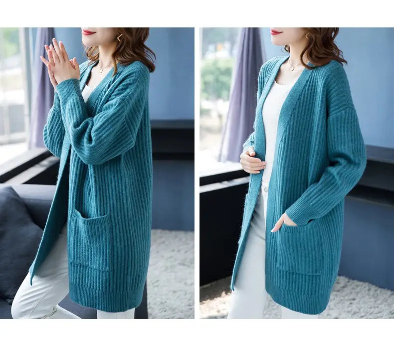 Loose Knitted Shawl Versatile Sweater Coat Women’s