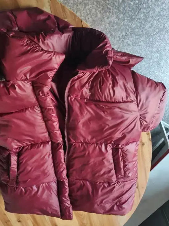 Women’s Clothing Graceful Stand Collar Hooded Cotton Jacket