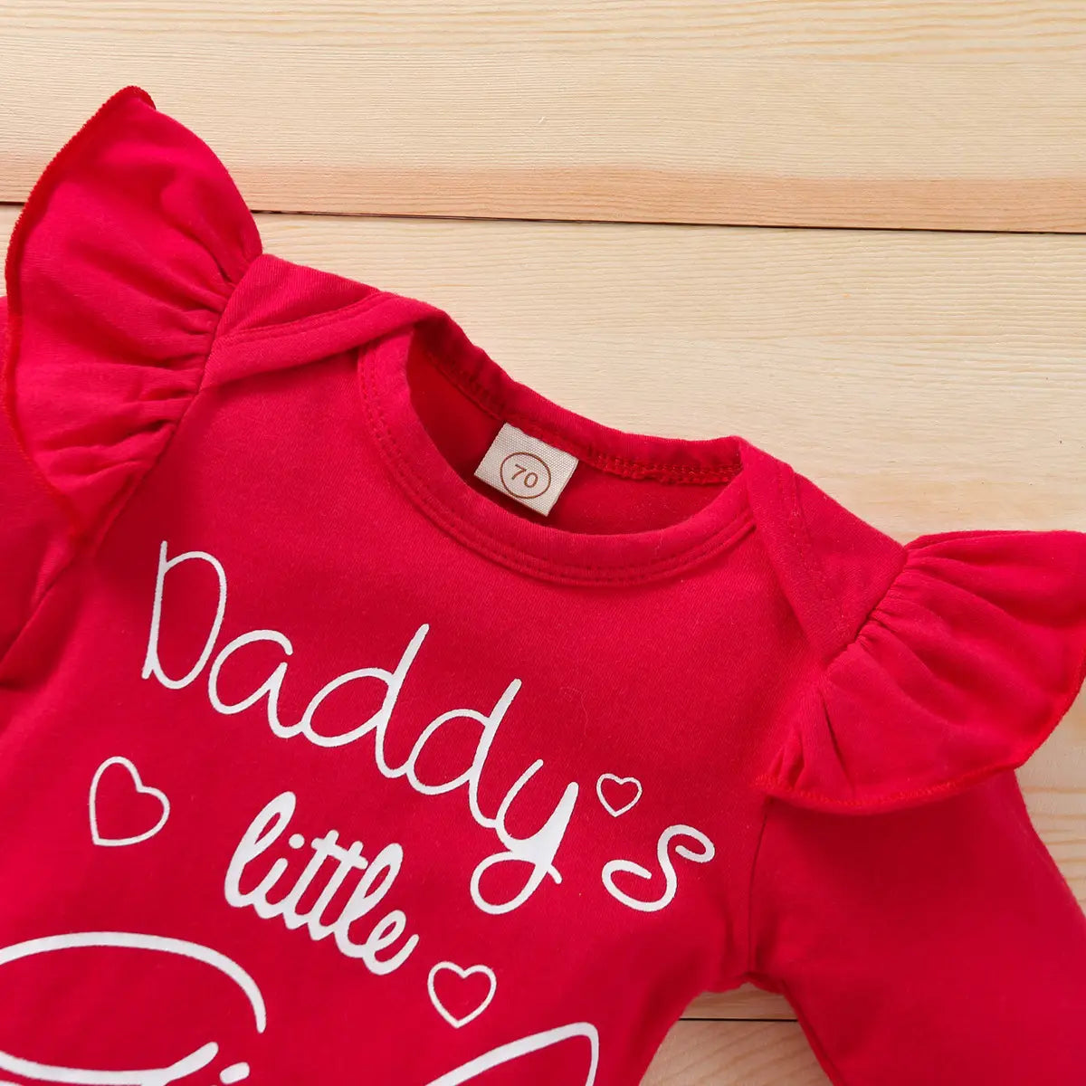 Autumn Girl’s Clothing Baby Girl Long-sleeved Alphabet Romper Suit