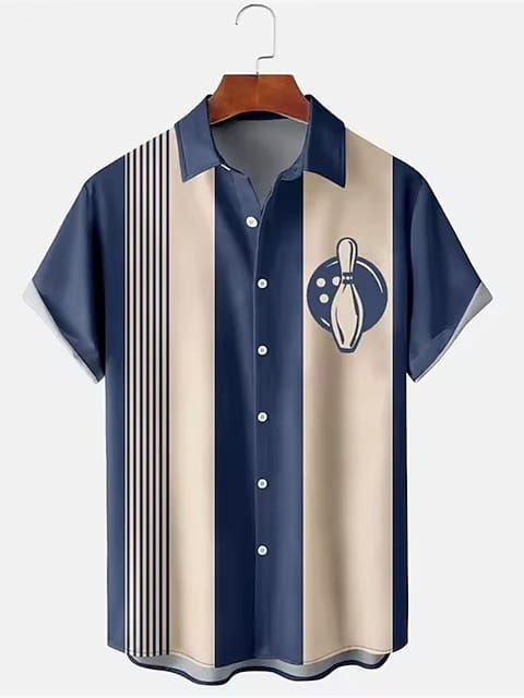 Men’s Shirt Bowling 3d Digital Printing