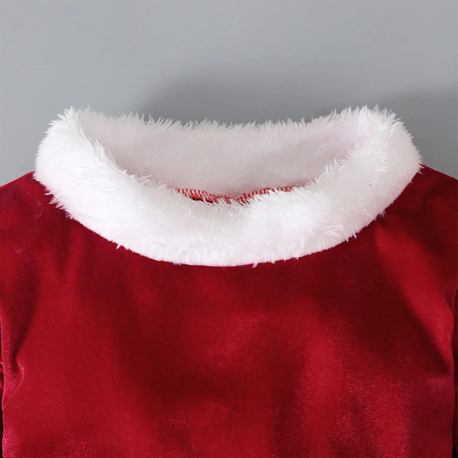 Winter Christmas Long-sleeved Shirt Bell Bottoms Hat Three-piece Children’s Clothing