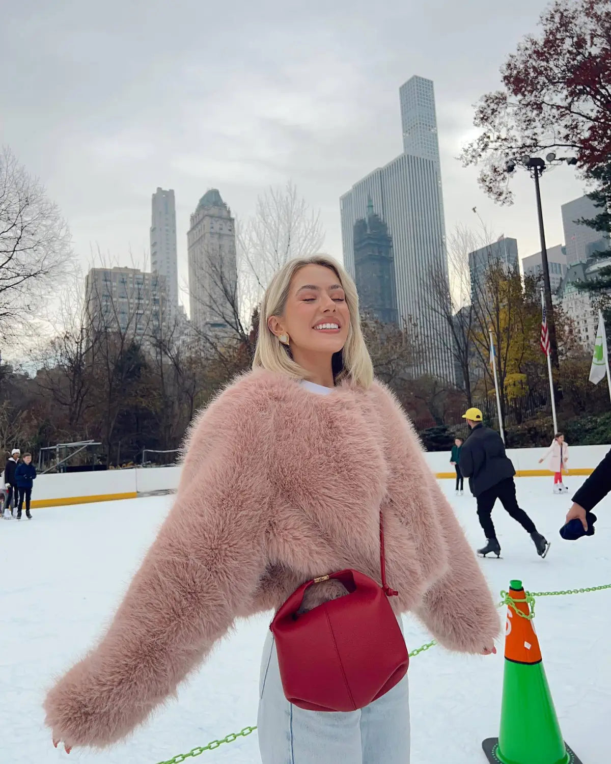 Polyester Imitation Fur Women’s Short Cardigan Coat