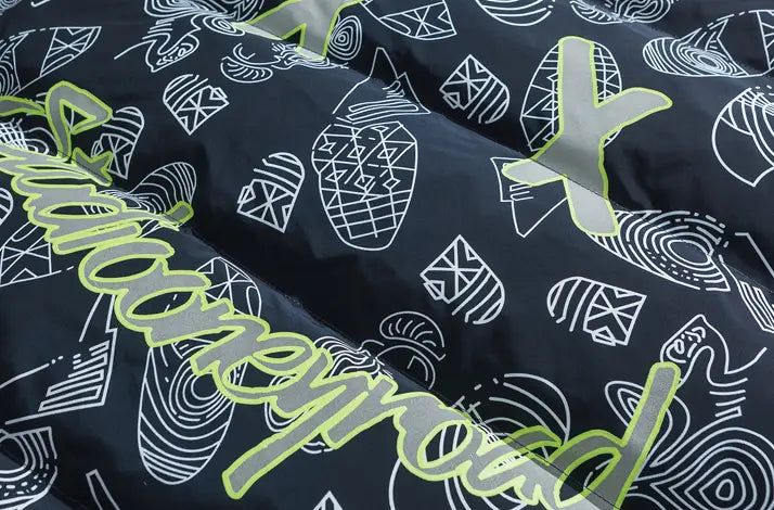 Winter Fashion Brand Printed Stand-Collar Cotton Men’s National Trend