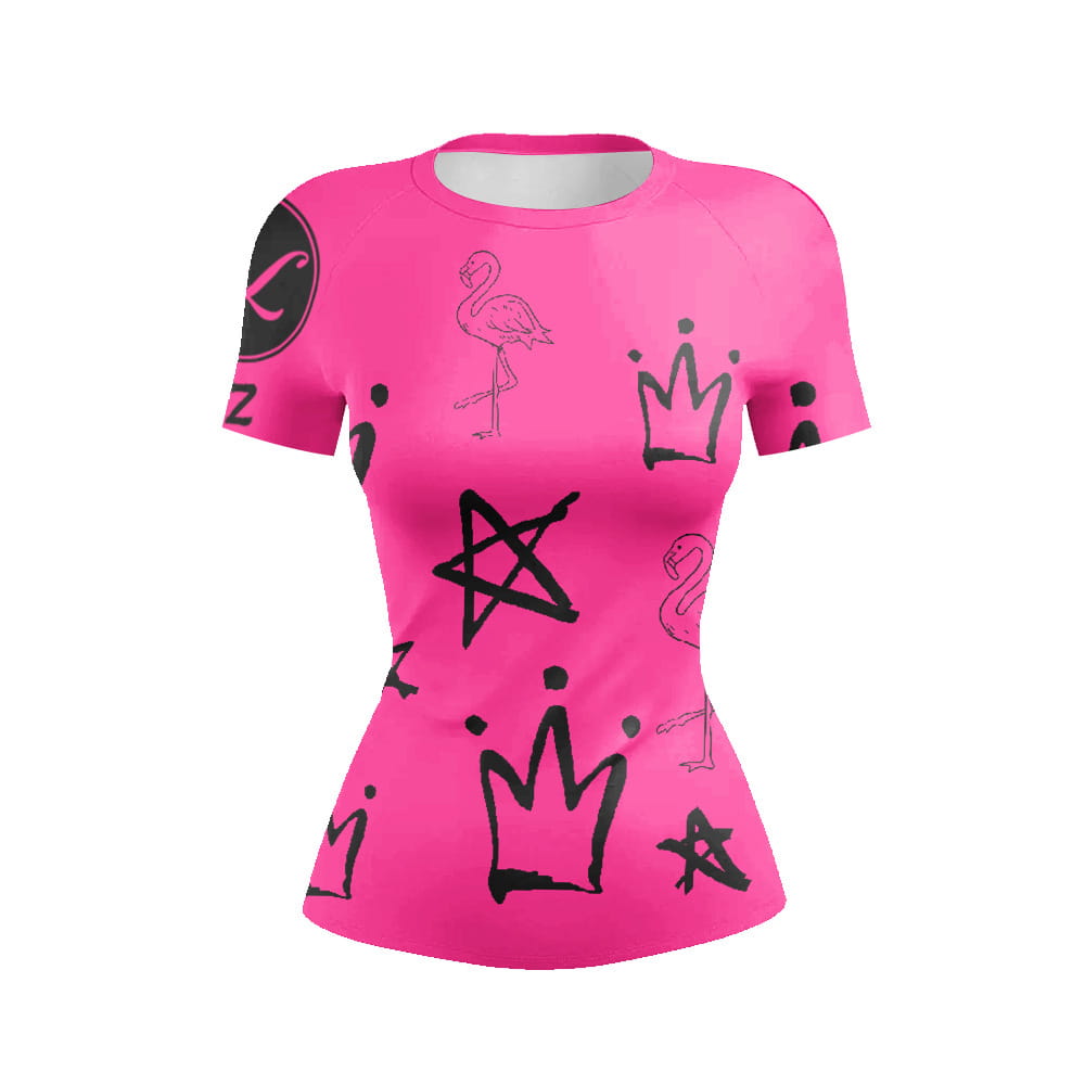 Women’s Sports And Leisure Fitness Breathable Round Neck Short Sleeve